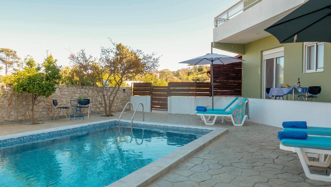 Greek Style Ground Floor Apartment & Pool Ялиссос Экстерьер фото